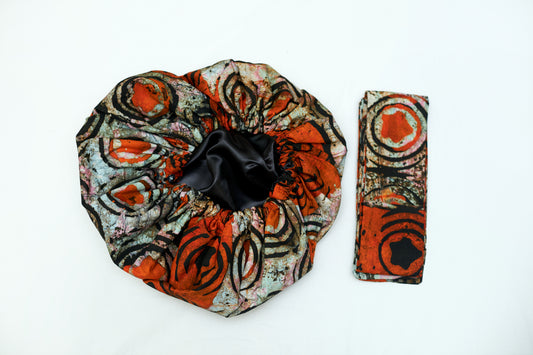 Darkoa Batik Bonnet With Band