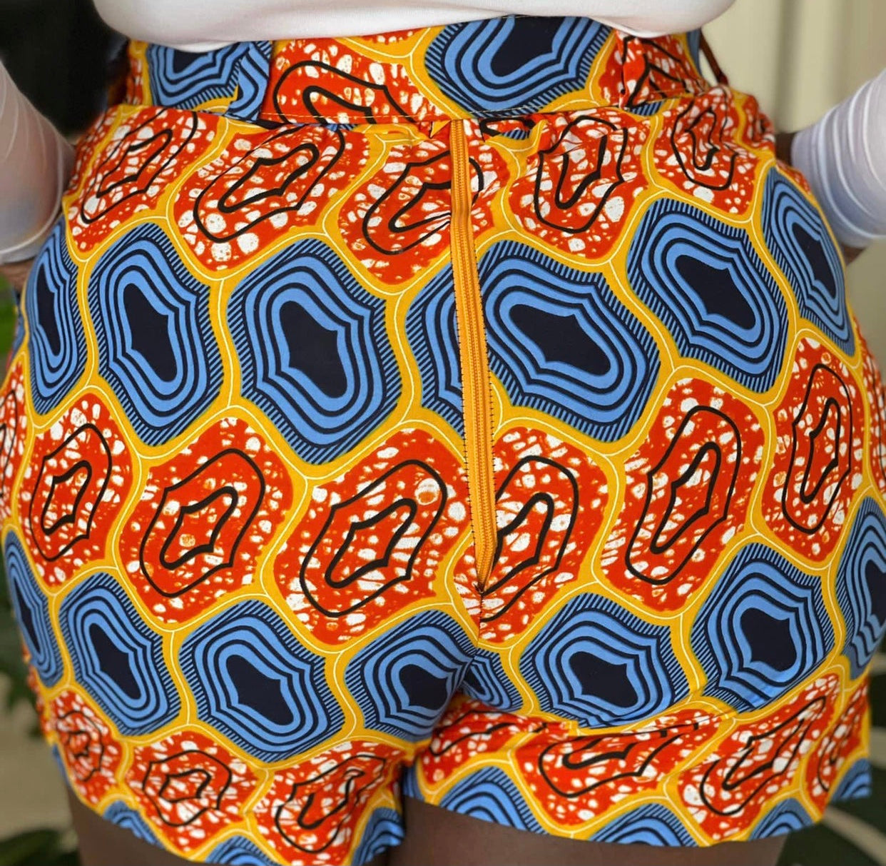 Candy Shorts with Belts(Ankara print Shorts)