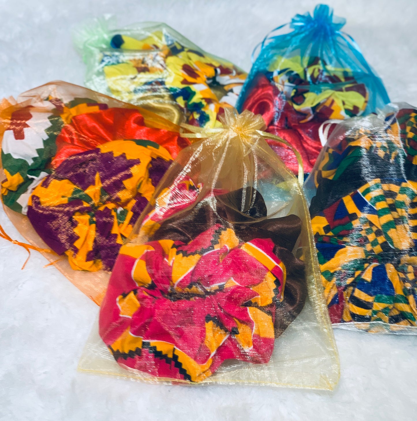 Nicely Packed Different Color Scrunchies