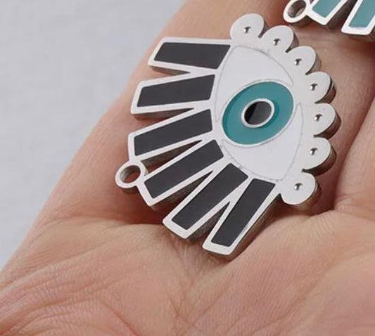 Evil Eye Stainless Steel waist bead Charm
