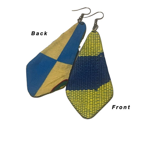 Ekua Kente Print Earring
