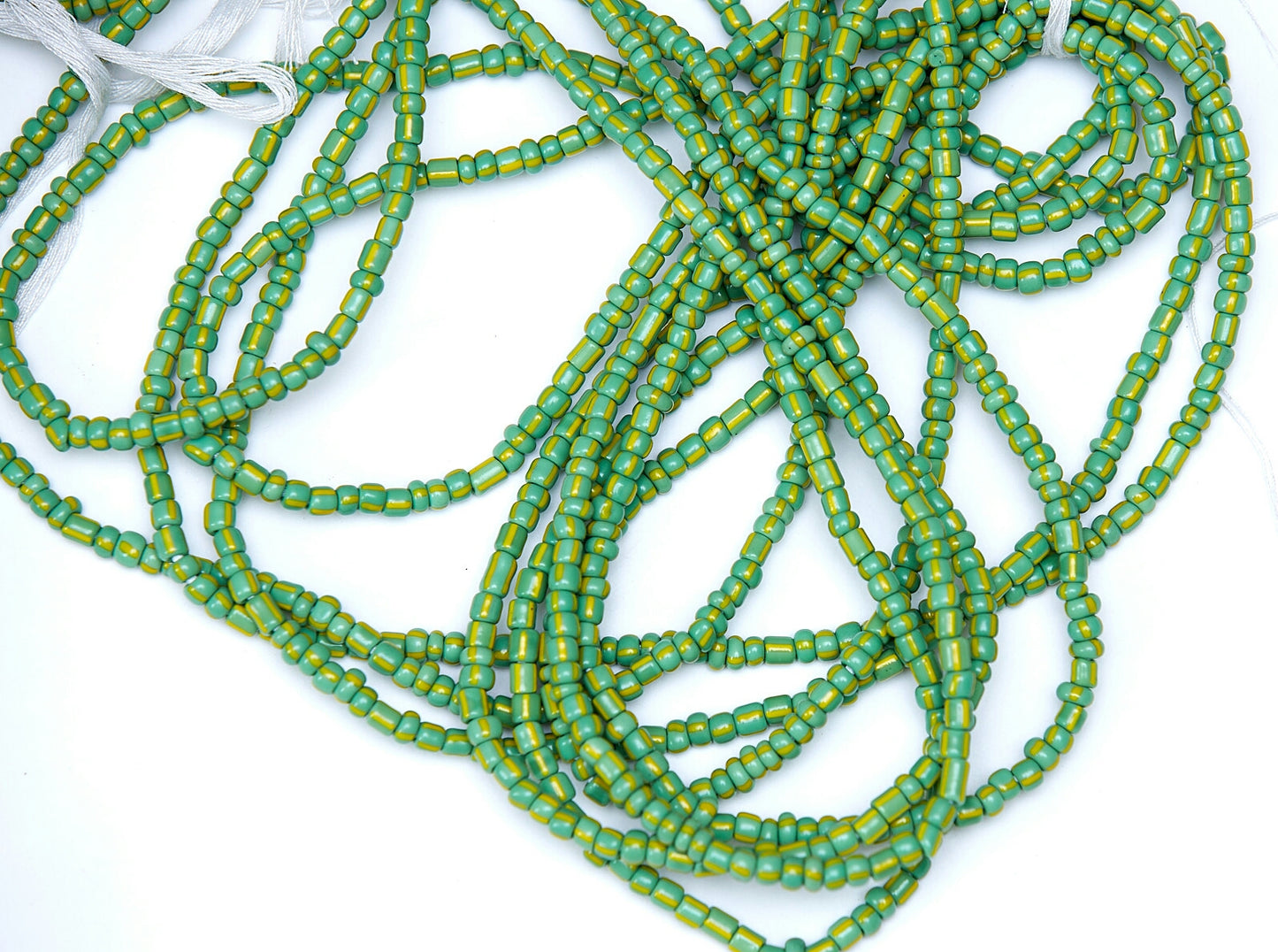 38 Inches Green Tie On Dipo Waist Beads 