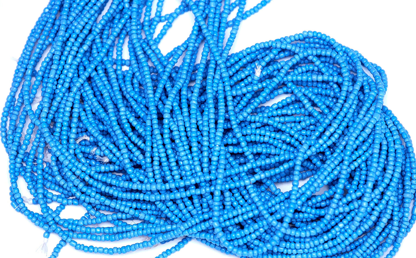 48 Inches Blue Tie On Waist Beads 