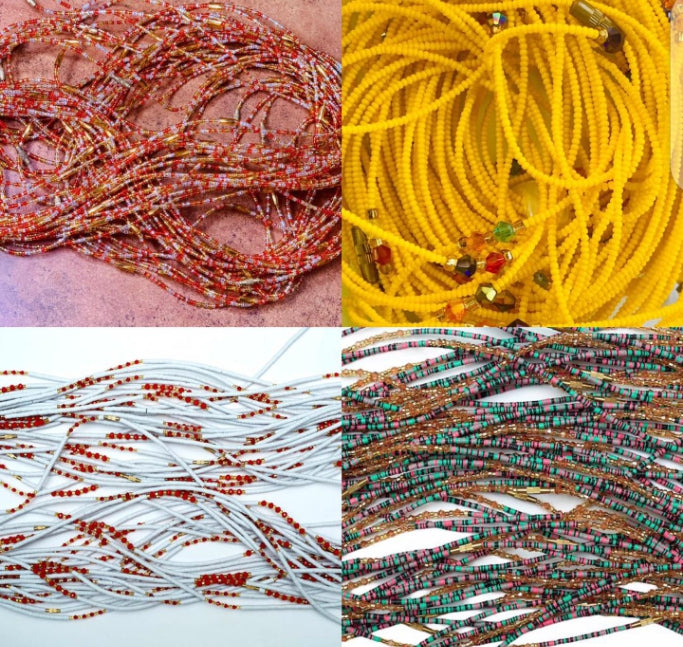 Wholesale (Bulk) Rare South African Waist Beads With Removable Screws