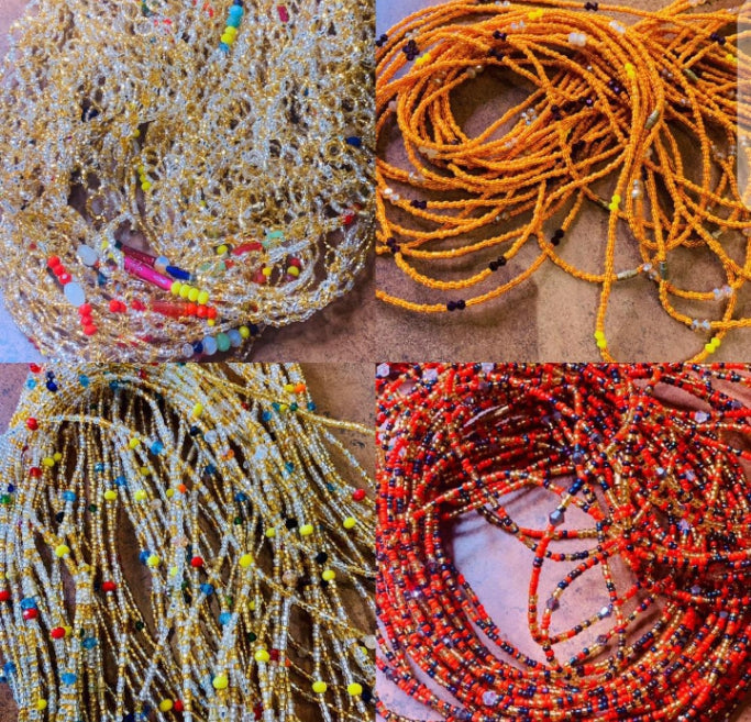 Wholesale (Bulk) Rare South African Waist Beads With Removable Screws